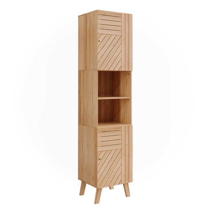 Armoire de salle de bain Lucie 40x177cm avec 2 portes Bambou Vicco 50119 Armoire de salle de bain Lucie 40x177cm avec 2 portes Bambou Vicco 50119
