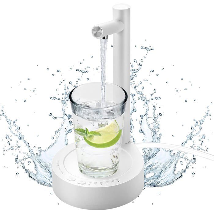 Distributeur d'eau Électrique,Recharge USB Pompe à Eau Portable Pliable, Pompe à Eau Automatique, Pompe À Bouteille d'eau(Noir) - Electroménager