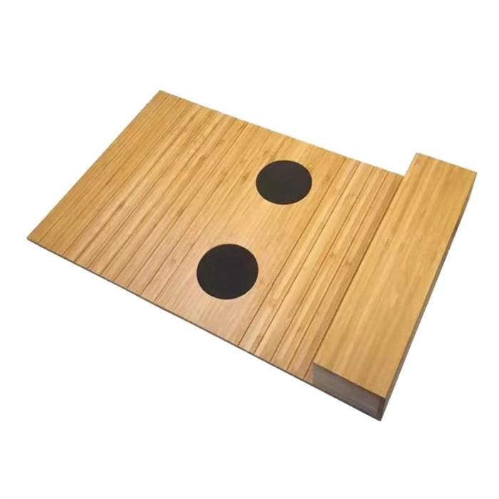 Porte-Gobelet de Canapé en Bois Support Multifonction pour Télécommande TV Sac de Rangement pour Meubles Plateau de Canapé