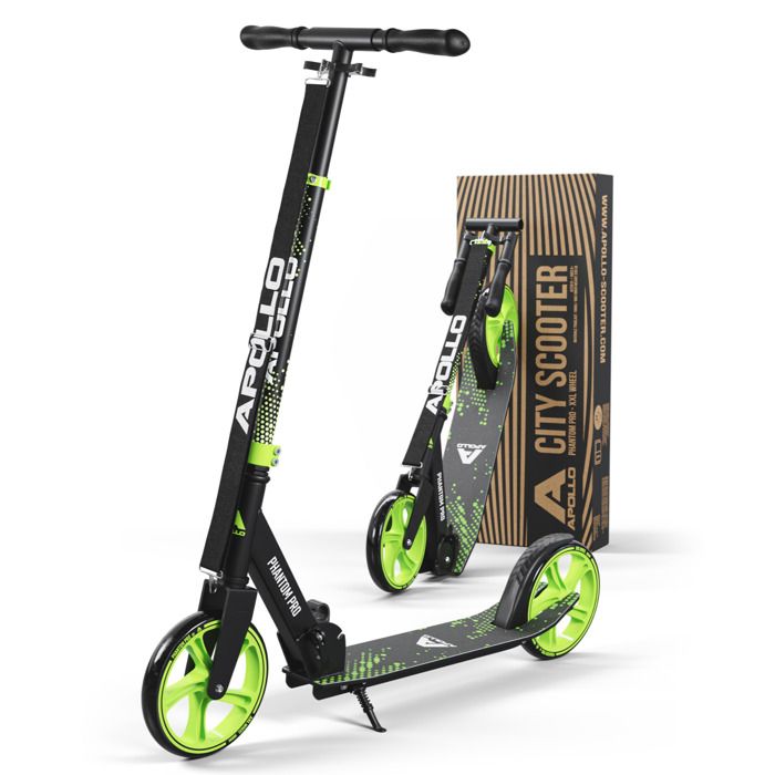 Trotinette Apollo Phantom Pro - Roues XXL 200mm - Pliable Et Réglable - Pour Adultes Et Enfants - Ville Et Freestyle