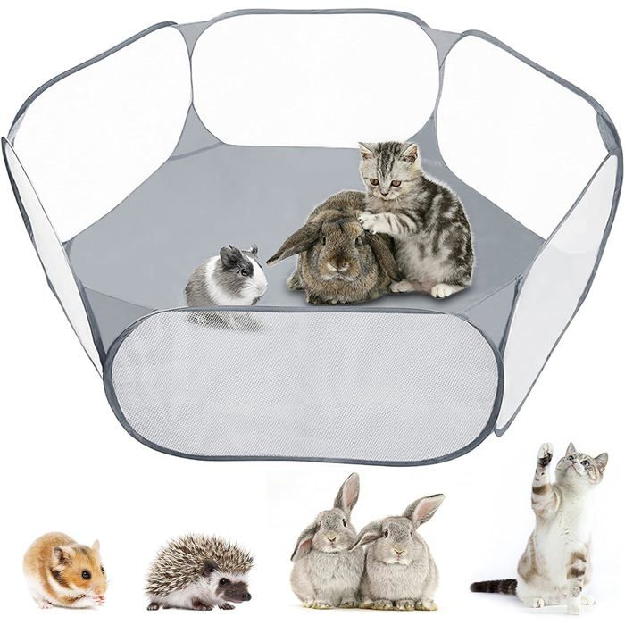 Comparer les prix de Parc pour petits animaux cage dexercice pour cochons dInde lapins hamsters chinchillas et hérissons pliable et portabl Label