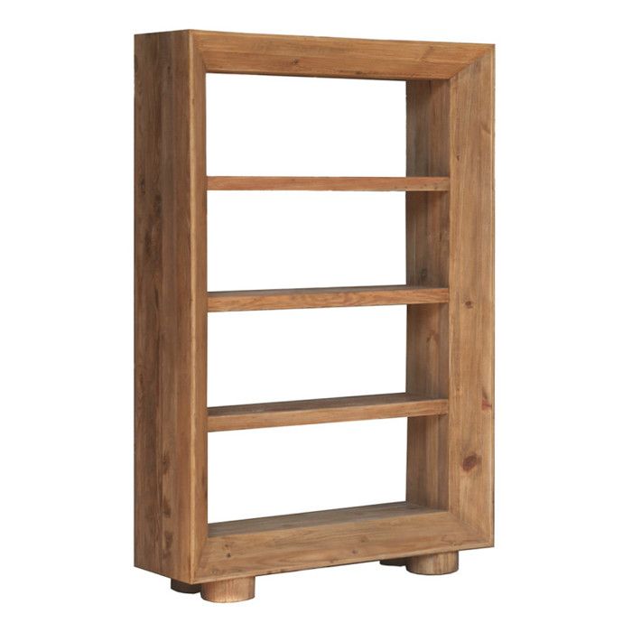 Étagère / Bibliothèque H.183 cm en bois de pin recyclé massif - CHALET Meubletmoi Étagère / Bibliothèque H.183 cm en bois de pin recyclé massif - CHALET Meubletmoi