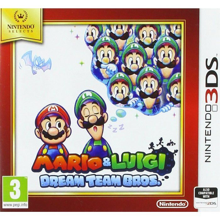 Jeu Vidéo - Nintendo - Mario Et Luigi: Dream Team Selects - Édition Selects - Multilingue - Plateforme 3DS