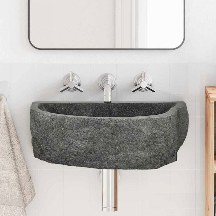 vidaXL Lavabo 38 45 x 30 35 x 15 cm Pierre de Rivière - vue 3