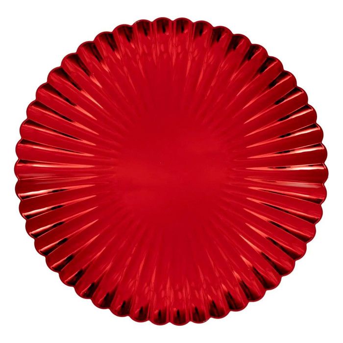 Assiette de Présentation Coquille 33cm Rouge
