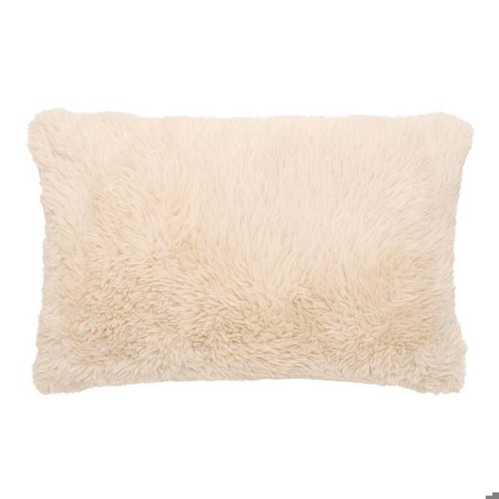 Coussin Duvia rectangulaire 38x58cm beige - Atmosphera Créateur dintérieur