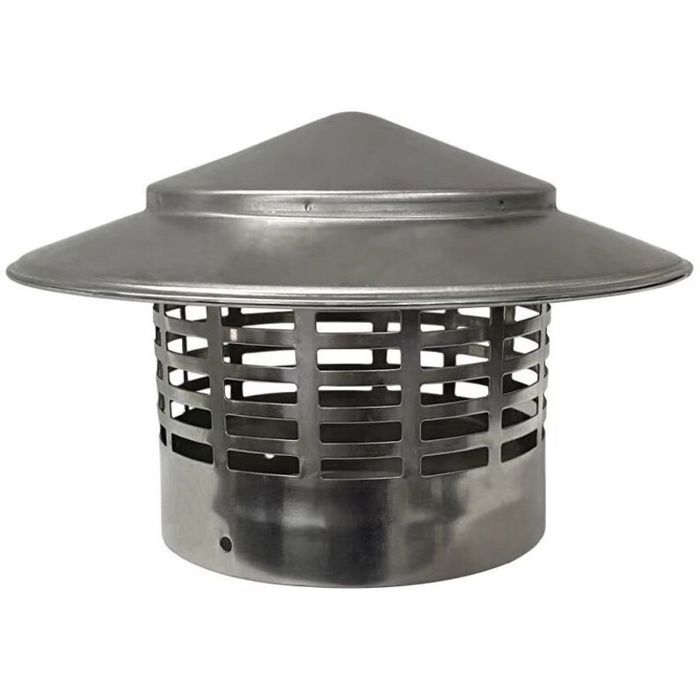 chapeau coupe vent pour conduit déchappement - installation facile circulation dair optimale - pour cheminée