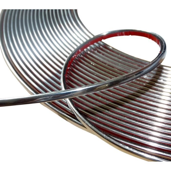 12 mm x 15 m Voiture Styling Moulage Bande Chrome Trim ADHESIVE Vendeur Britannique Neuf 1.2 cm