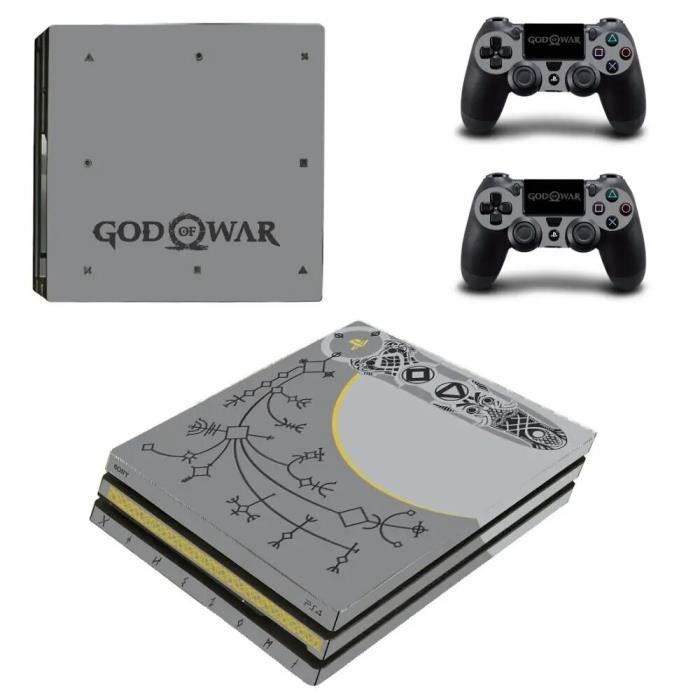 Skin/décalcomanie Pour PS4 Pro - Effet Marbre Blanc Et Gris Tourbillonnant - Neuf (USA)