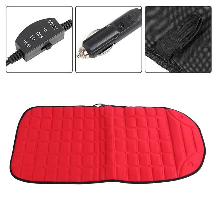 SBYOJLPB Coussin Chauffant Pour Siège Auto, Coussin Chauffant Portable 12V Pour Voiture, Fonction Chauffage Et Ventilation Pour Conduite D'Hiver