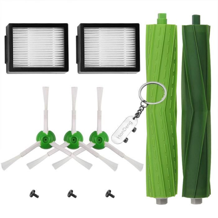 Kit Pièces accessoires pour iRobot Roomba serie i9 i9+/i9 Plus E5 E6 E7 Filtres et Brosses pour Aspirateur Robot 20in1