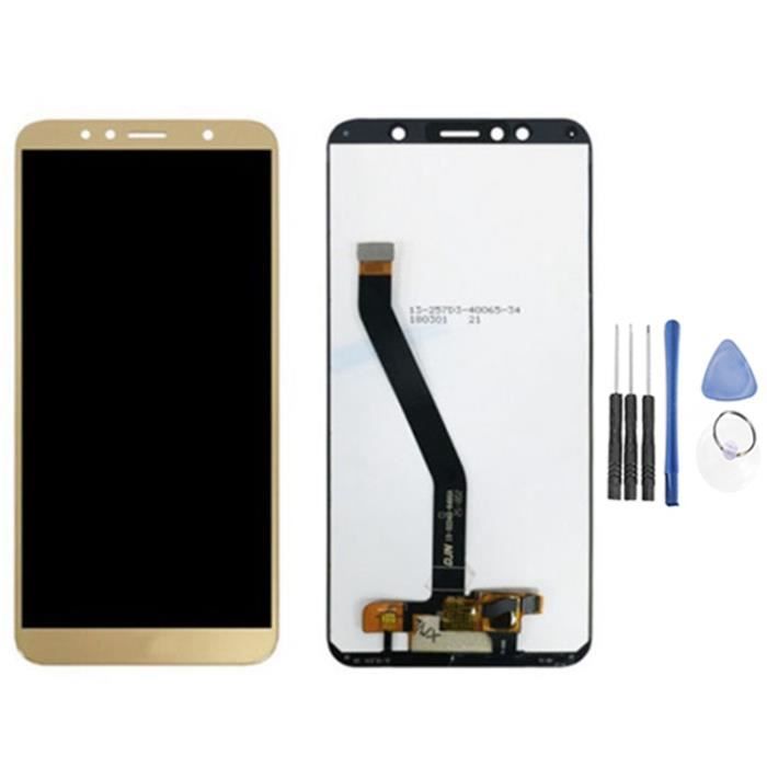Écran LCD Complet + Vitre Tactile Pour Huawei Y6 2017 – Kit De Remplacement Noir, Neuf, Plug & Play