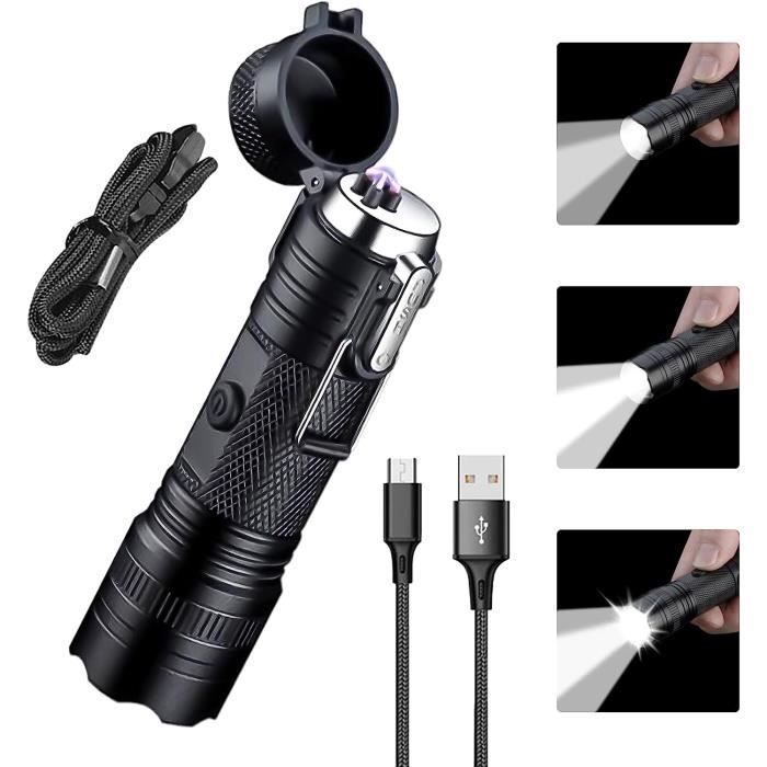 Lampe Torche LED Ultra Puissante 500000 Lumens, Rechargeable, Longue