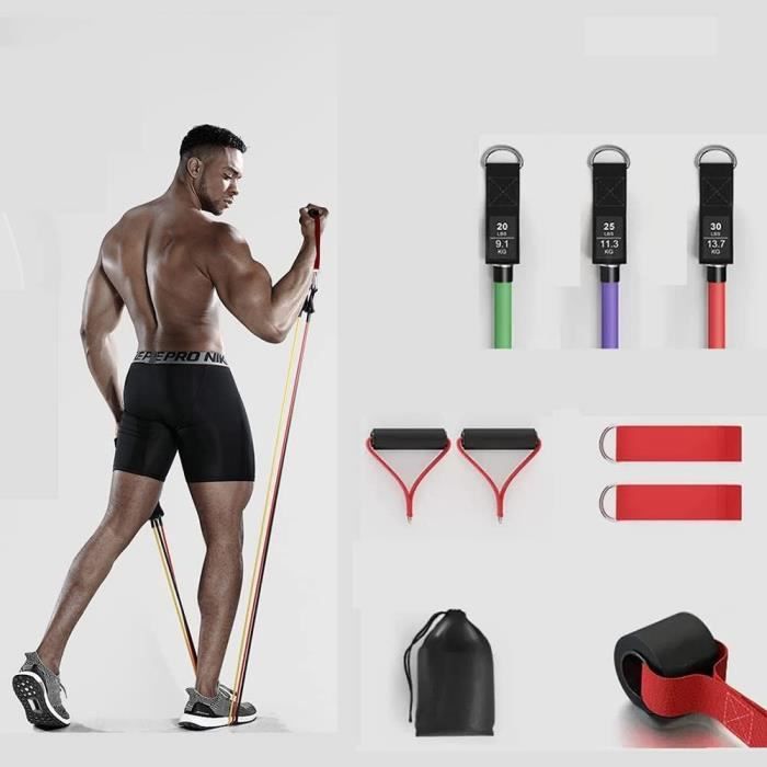 Bandes De Résistance, Bandes D'exercice De 136 Kg Avec Poignées, Bandes