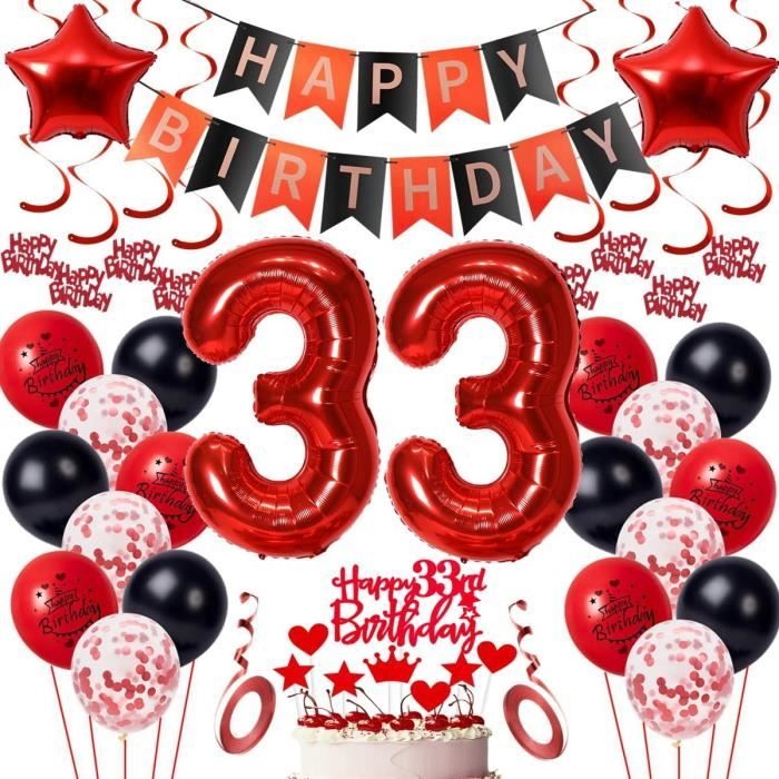 Décoration Anniversaire 18 Ans Femme PIMXL Décoration Anniversaire 18 Ans, Rouge Noir Banderole Anniversaire 18 Ans Décoration Anniversaire 18 Ans Femme PIMXL Décoration Anniversaire 18 Ans, Rouge Noir Banderole Anniversaire 18 Ans