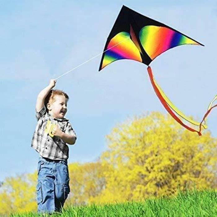 Fournitures de camping D'énormes Big Grand arc Cerf-volant Enfants et  adultes volants vent Garçons Toy Filles d'extérieur - Cdiscount Sport