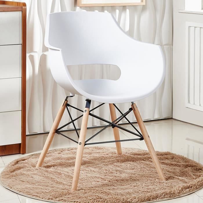 Chaise Design Olivia Blanche Salle A Manger Salon Cuisine Ou