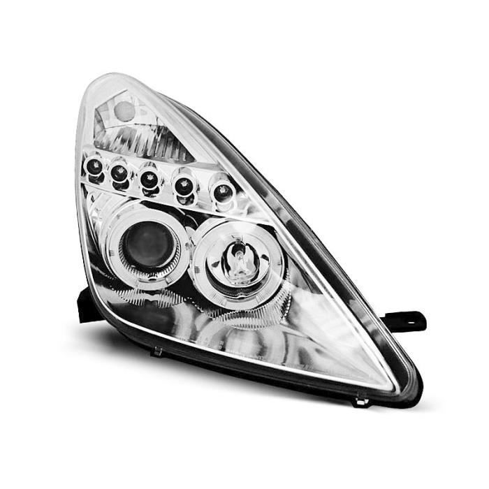 Paire de feux phares Toyota Celica T230 99-05 angel eyes noir