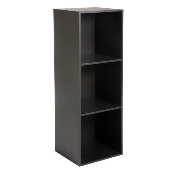 Etagere Cube En Bois L35cm Personnalisable Multikaz Noir 3 Niches Achat Vente Casier Pour Meuble Etagere