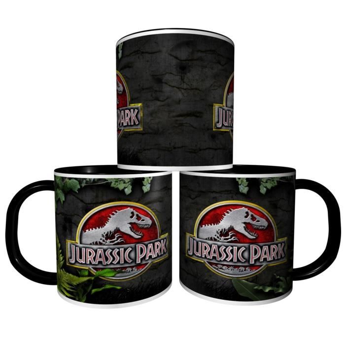 Mug à Café Jurassic Park 01 - Céramique Blanche, Contenance 325 Ml - Neuf Personnalisé