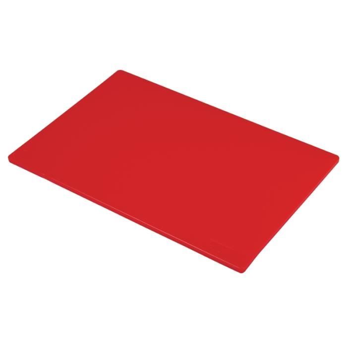 Planche à Découper Polyéthylène 450 x 300 mm Couleur Rouge - Hygiplas