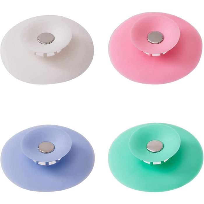 Lot De 2 Bouchons D'Évier Universels En Silicone - Ventouse Étanche Pour Cuisine Et Salle De Bain