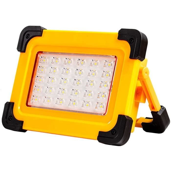 Lampe De Travail LED Rechargeable Smiling Shark - Magnétique, Pliable, 4 Modes (dont Alarme Rouge)