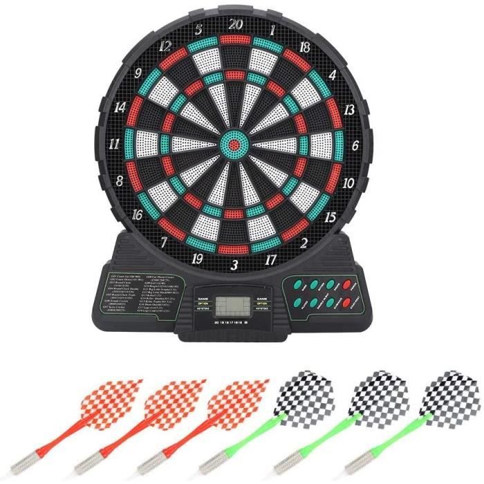 Jeu De Fléchettes électronique - Cible électronique Avec Comptage Automatique Des Scores, écran LCD, Fléchettes Souples - Pour Adultes Et Famille
