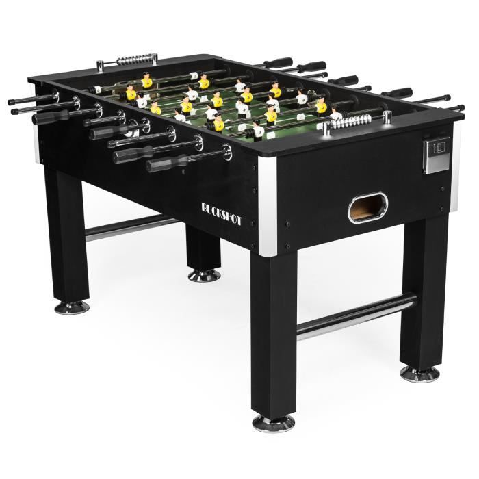 Jeux Intérieur Sportif Baby-Foot BuckShot Black 141x77x89 Cm - 60 Kg