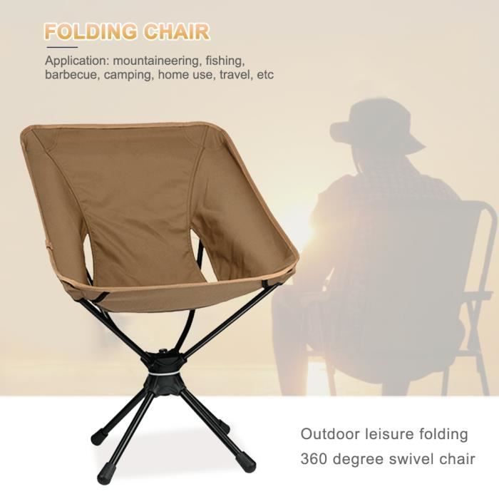 Lot de 2 fauteuils, chaises de camping pliables + Housses de transport