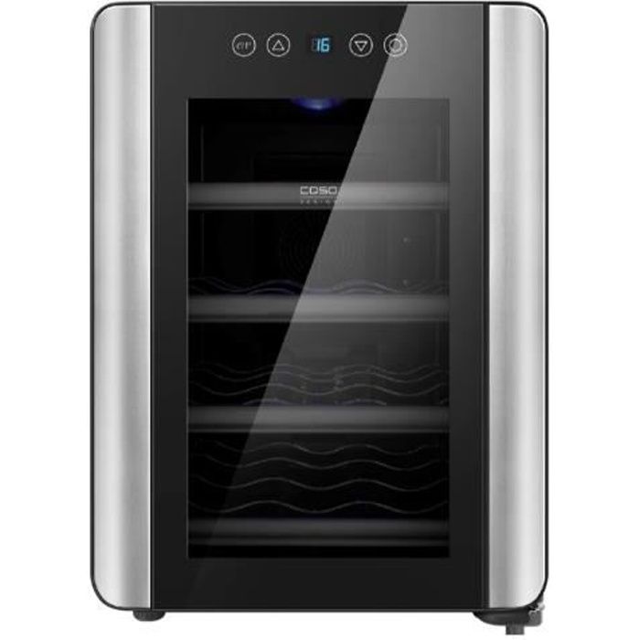 CASO Design WineCase Red 12 Cave à vin pose libre largeur 34 cm profondeur 50 cm hauteur