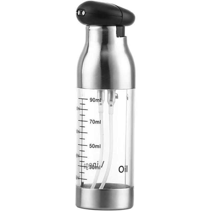 Bouteille Verseuse Et Pulvérisateur D’huile 2 En 1 – 470 Ml, Buse Réglable, Rechargeable, Pour Cuisson Précise