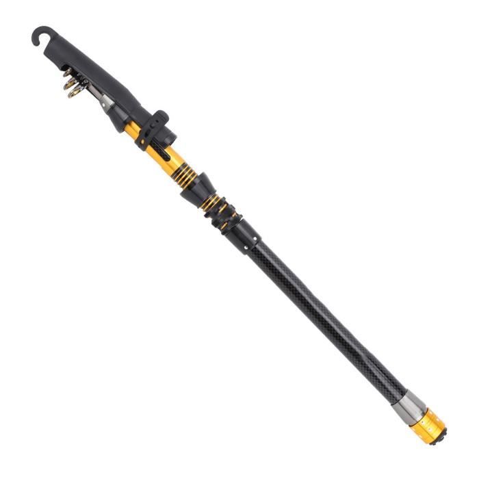 Mini Canne à Pêche Télescopique Sur Glace 60 80 10 Portable En Fibre De Carbone Pour Peche A La Crevette Et A La Carpe En Riviere Canne A Peche Dhiver