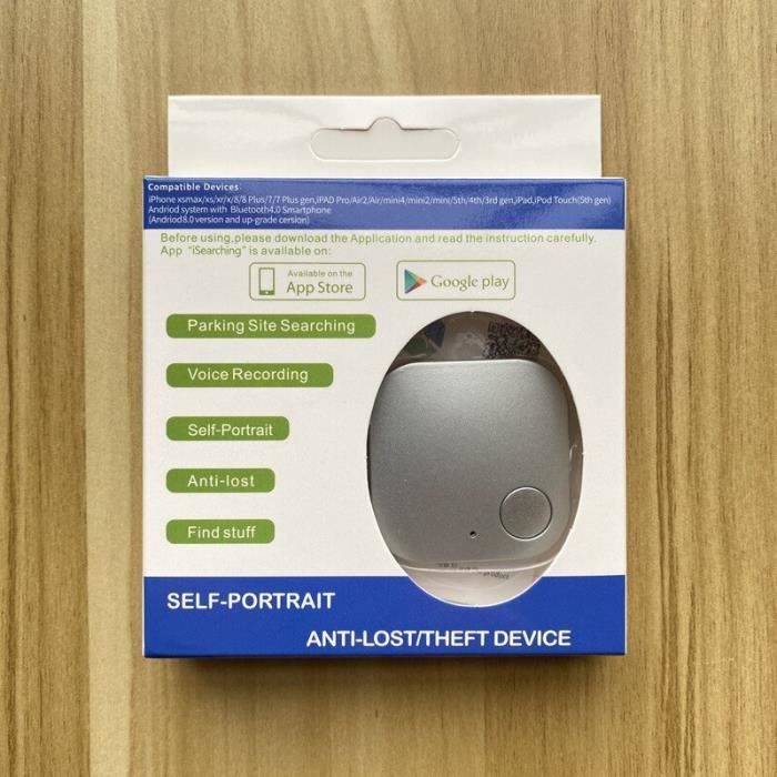 Square Bluetooth Anti Loss Device Key Intelligent Finder Two Way.
