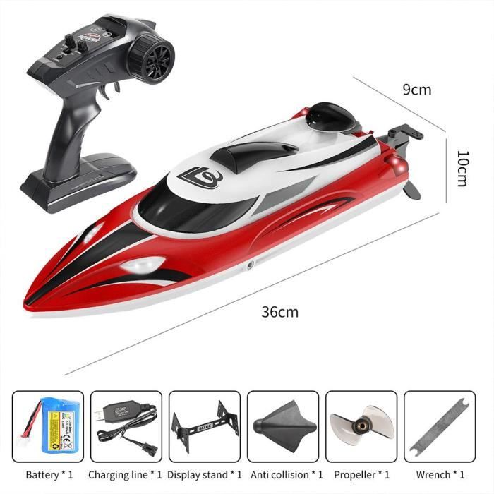Keenso Mini Bateau télécommandé pour Enfants à Grande Vitesse, Bate