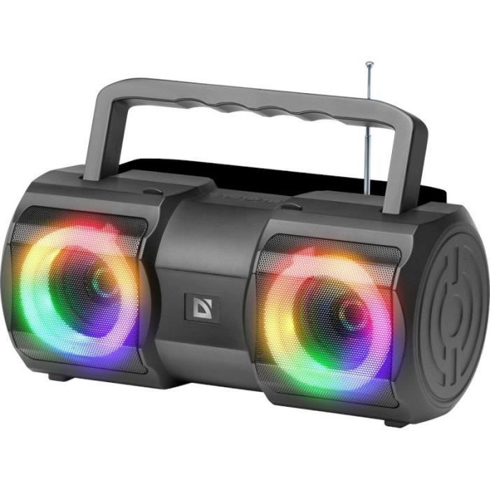 Haut-parleur Bluetooth - Defender - Beatbox 20 - 20W - Lumière - Microphone sans fil