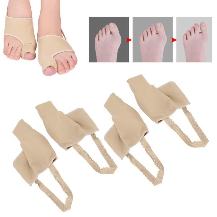Lot De 2 Paires De Correcteurs D'hallux Valgus (oignon Du Pied) - Élastique Et Respirant