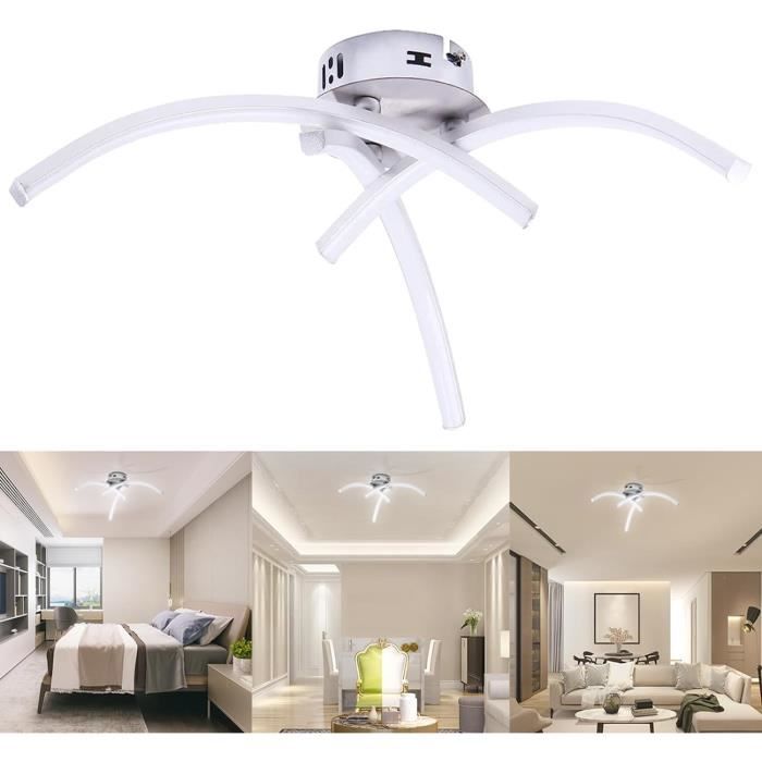 Plafonnier LED Hofstein Blanc - Moderne Pour Séjour, Chambre, Couloir - Neuf