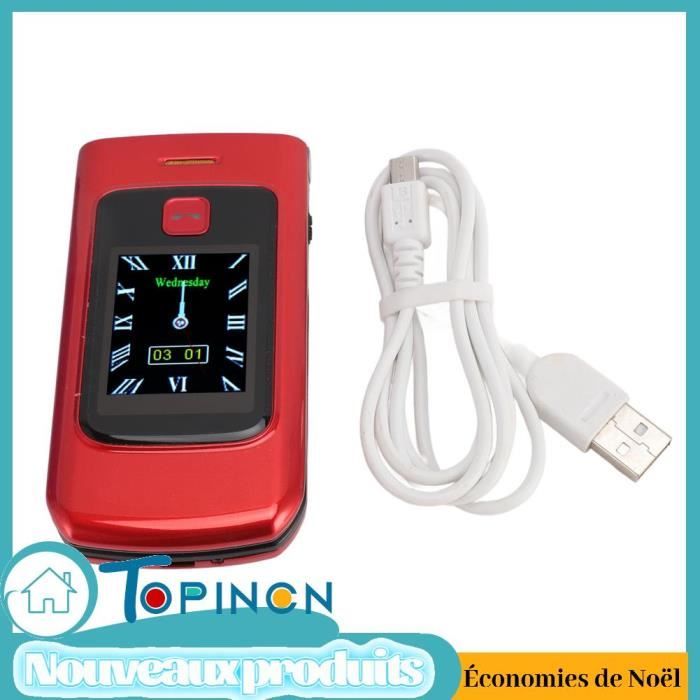 Téléphone Portable Senior – Gros Boutons, Grand écran, 2G – Simple D'utilisation, 32 Mo Mémoire – Neuf