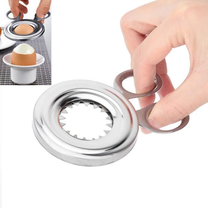 Coupe-œuf à cisaille en acier inoxydable,gadget et... - Grandado