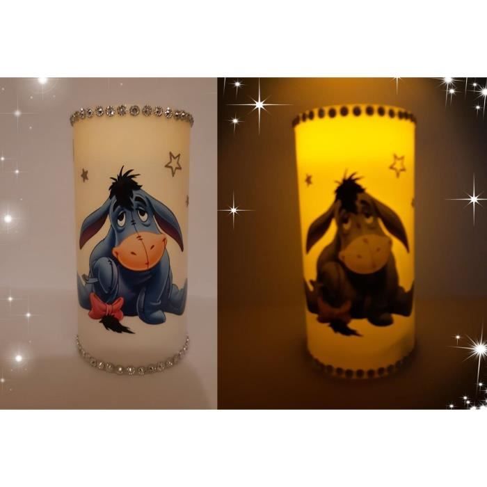 Lampe Veilleuse Bougie Bourriquet Avec Ou Sans Prenom Cdiscount Puericulture Eveil Bebe