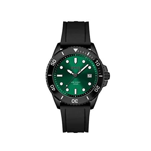 montre hugo boss ace homme en silicone noir  1513915 avec cadran vert