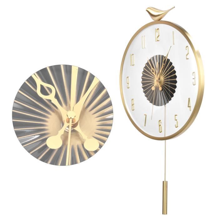 Horloge Murale Cuivre Pierre Vergnes Durfort - Mouvement Quartz - Occasion