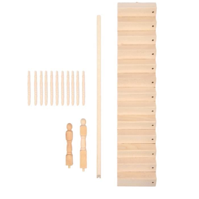12 Escaliers Miniatures En Bois, Bricolage, Escalier, Maison De Poupée, Décor De Construction Pour Maison De Poupée, Créateurs De Bricolage, Excellents Cadeaux Pour Les Fans De