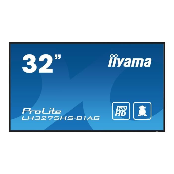 Écran LCD LED iiyama ProLite LH3275HS B1AG 32 pouces Full HD Signalisation numérique
