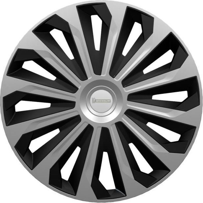 4 pièces Argent Noir pour Citroen Berlingo c3 Hyundai i20 Les enjoliveurs 15" raven 4 pièces Argent Noir pour Citroen Berlingo c3 Hyundai i20 Les enjoliveurs 15" raven