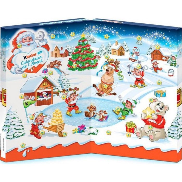 Calendrier De L Avent Kinder 127gr Achat Vente Barres