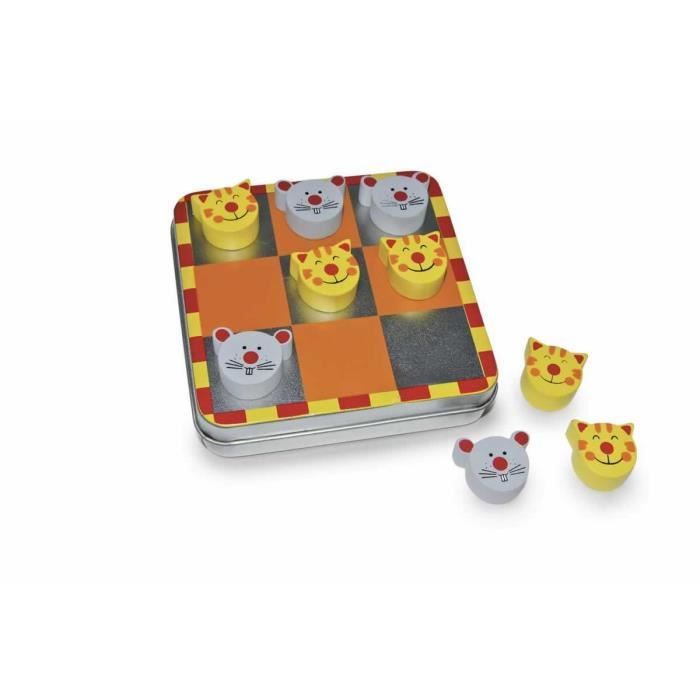 Jeu De Voyage GICO - Domino, Mikado Et Morpion En Bois - 3 Jeux Classiques - Pour Enfants Et Adultes