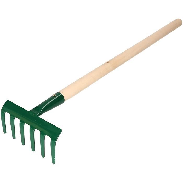 KOTARBAU® Râteau à Feuilles En Plastique 550 Mm Noir Râteau Avec 16 Dents Sans Manche Outils De Jardinage Accessoires Pour L'entretien De Votre Jardin