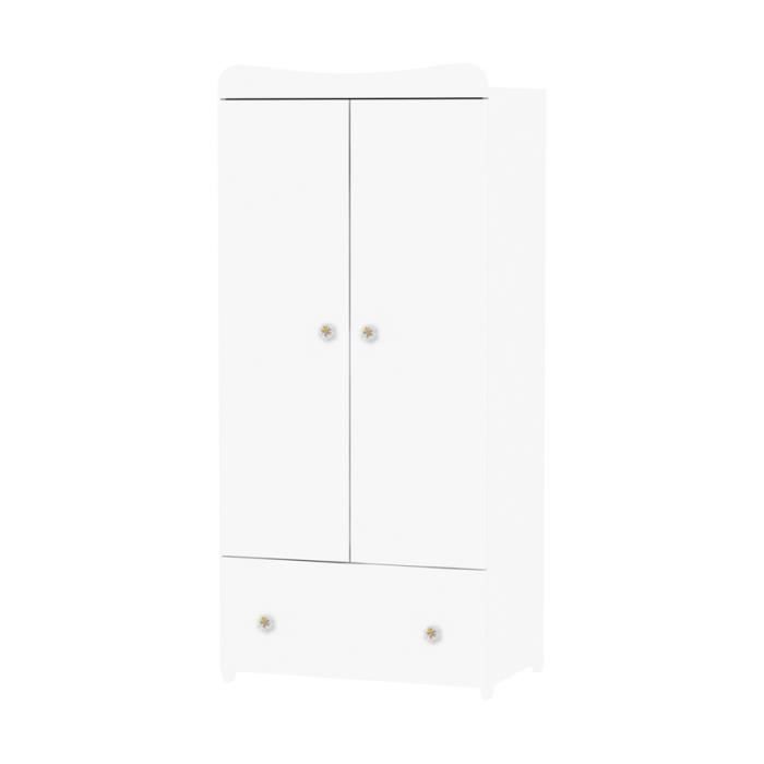 Armoire Chambre Bebe Exclusive Blanc Achat Vente Armoire